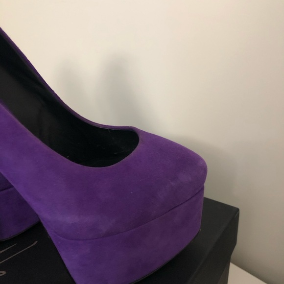 GIUSEPPE ZANOTTI/Size 37 1/2/Purple Heels - Picture 5 of 10